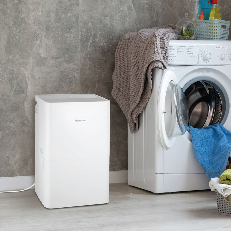 Hisense 50-Pint Portable Dehumidifier With Pump - Energy Star, Auto Shutoff, For Basement & Large Rooms